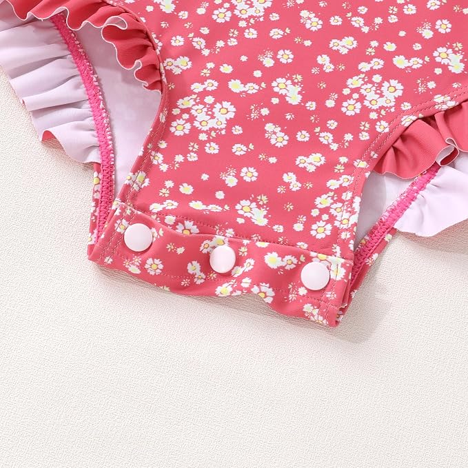 YOUNGER TREE Infant Baby Girls Swimsuit Long Sleeve Swimsuits One Piece - Image 5
