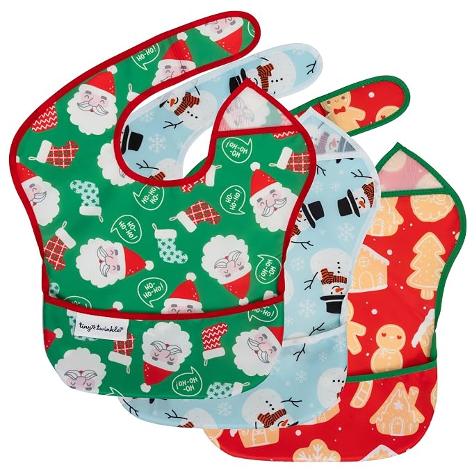 Tiny Twinkle Mess Proof Baby Bibs - Image 8