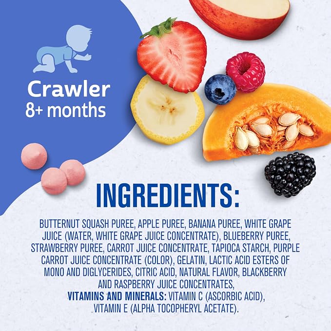 Gerber Stage 3 Baby Food Snacks, Very Berry Fruit and Veggie Melts, Baby Led - Image 10