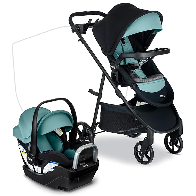 Britax Willow Brook S+ Baby Travel System, Infant Car Seat and Stroller Combo by Britax