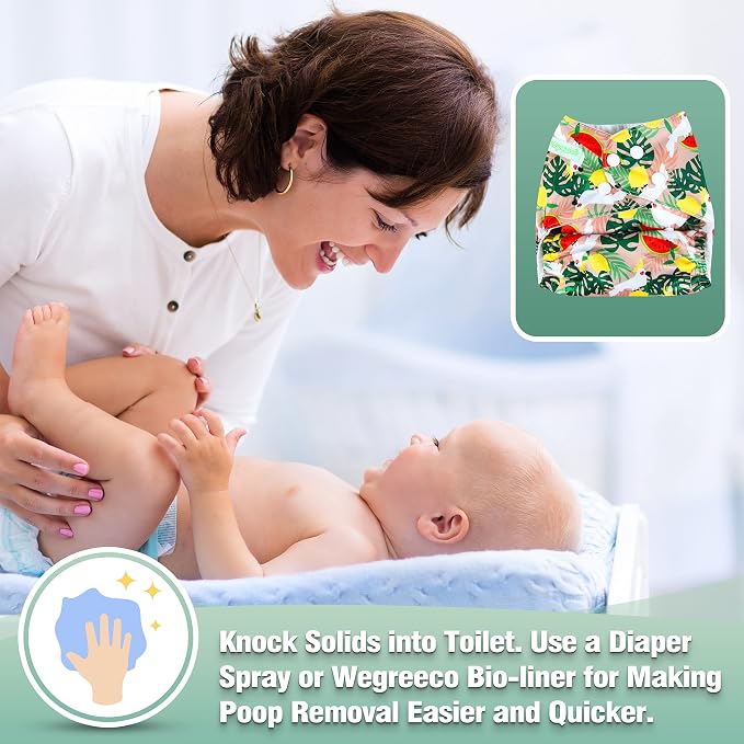 wegreeco Cloth Diapers 6 Pack - Image 5