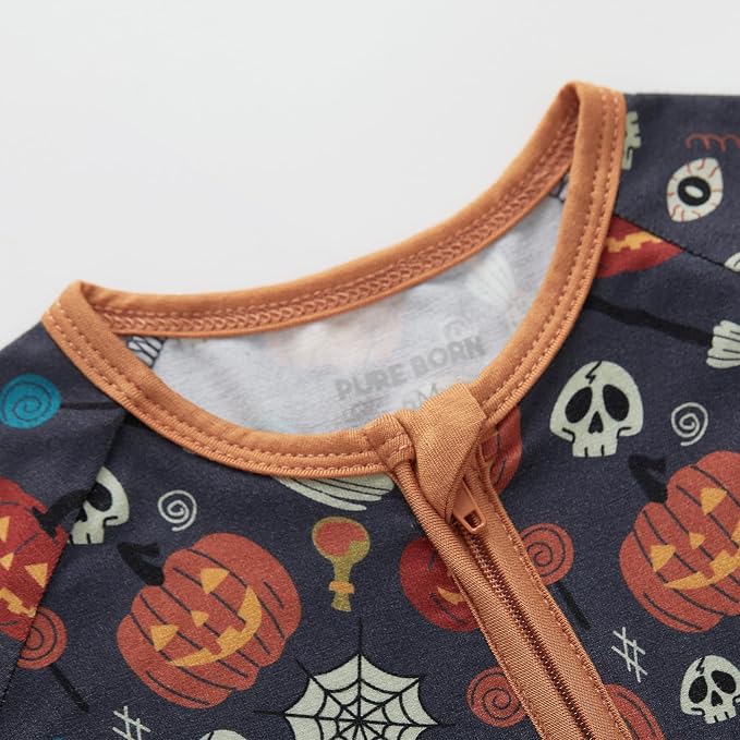 pureborn Baby Infant Boys Girls Sleeper Snug Fit Viscose from Bamboo Pajamas - Image 5