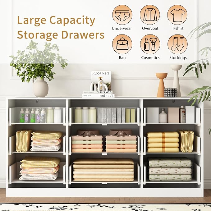 9 Drawer Dresser for Bedroom - Image 4