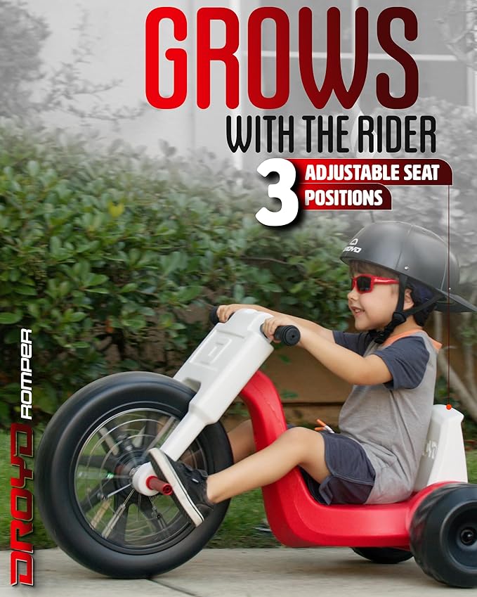 Droyd Romper Electric Tricycle for Kids 3+ Years, 24V Toy 3-6 MPH Max Speed & - Image 5