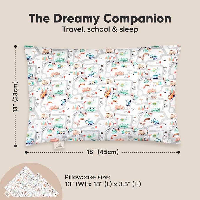Toddler Pillow with Pillowcase - Image 3