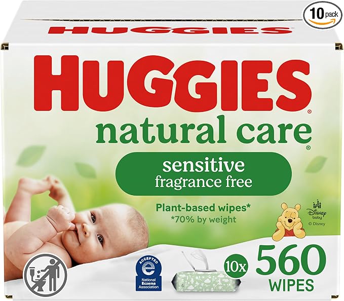 Huggies Natural Care Sensitive Baby Wipes, Hypoallergenic, 99% Purified Water by Huggies%C2%AE