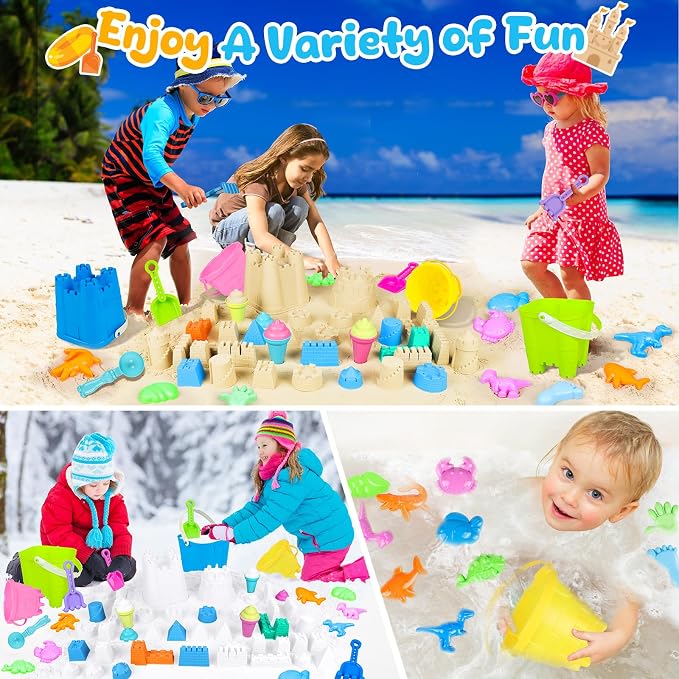 Beach Toys for Kids Toddlers, Sand Castle Toys - Image 6