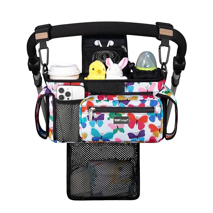 TOPDesign Universal Baby Stroller Organizer, Stroller Caddy by TOPDesign