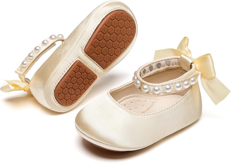Baby Girls Mary Jane Flats by PHIRAMIN