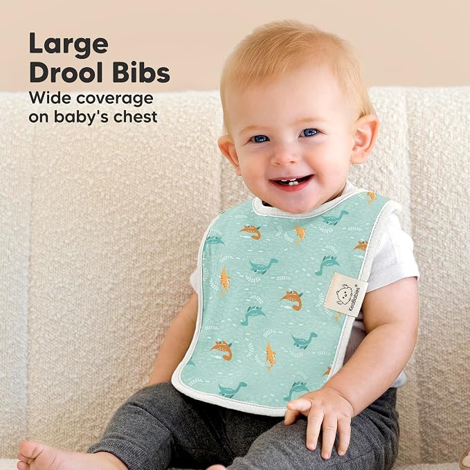 KeaBabies 8-Pack Organic Baby Bibs - Image 3