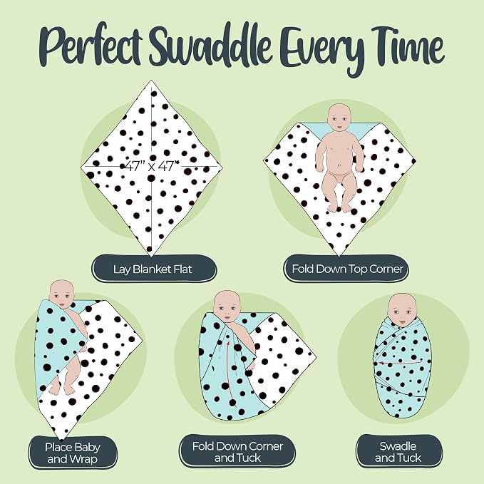 BabySparrow 3 Pack Muslin Swaddle Blankets - Image 5