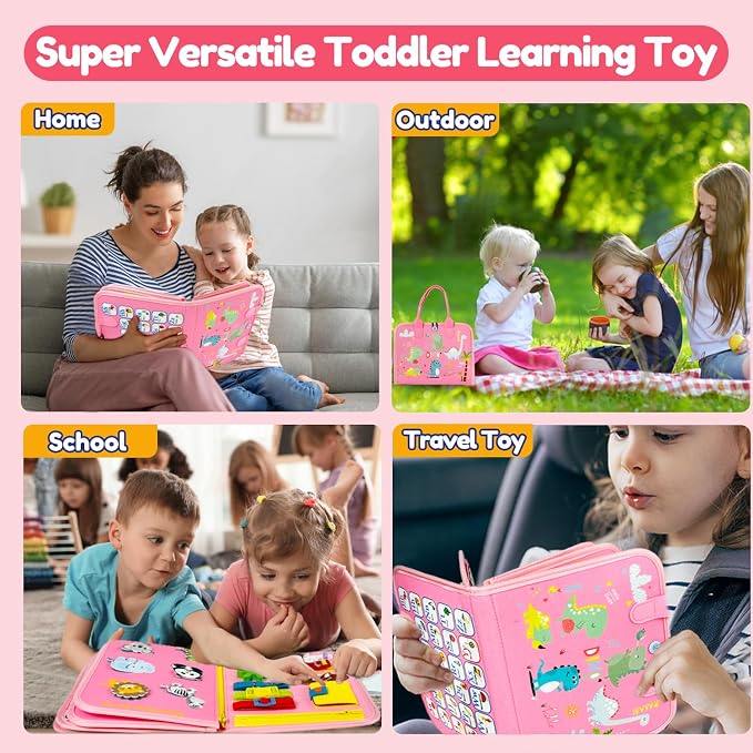 Qizfun Busy Board Montessori Toy - Image 4