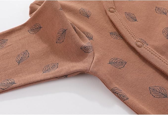 Unisex Baby Boy Girl Footies Rompers Cotton Long Sleeve 3 Pack Infant Jumpsuits - Image 4