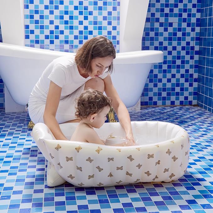 Mink Newborn to Toddler Bath Tub, Inflatable Baby Bathtub - Image 6