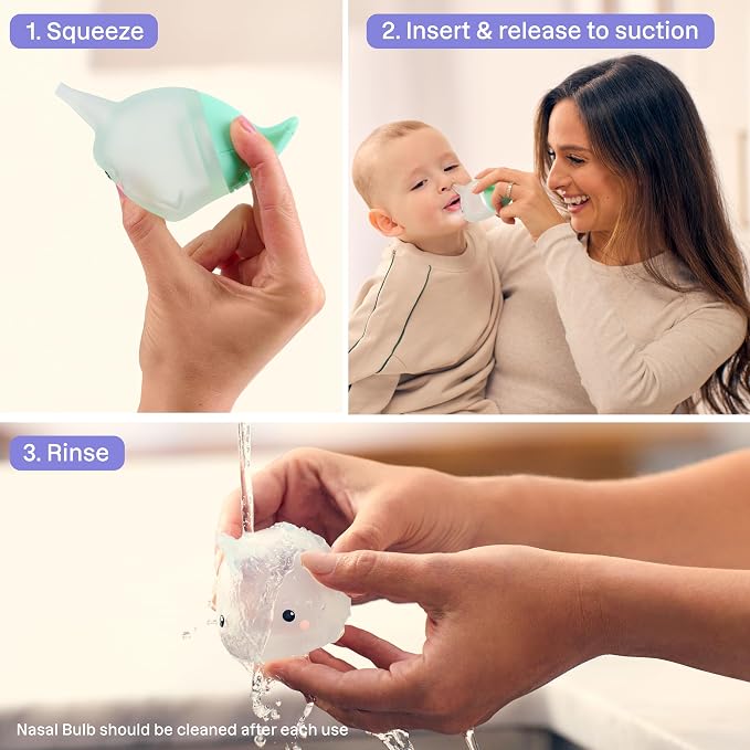 Booger Buddy Nasal Aspirator Bulb, Narwhal - - Image 5