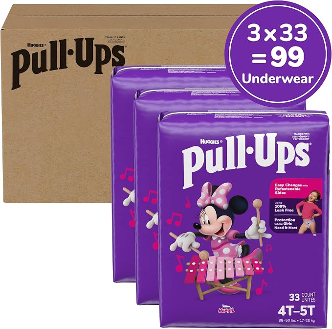 Pull-Ups Girls' Potty Training Pants, Size 4T-5T Training Underwear - Image 2
