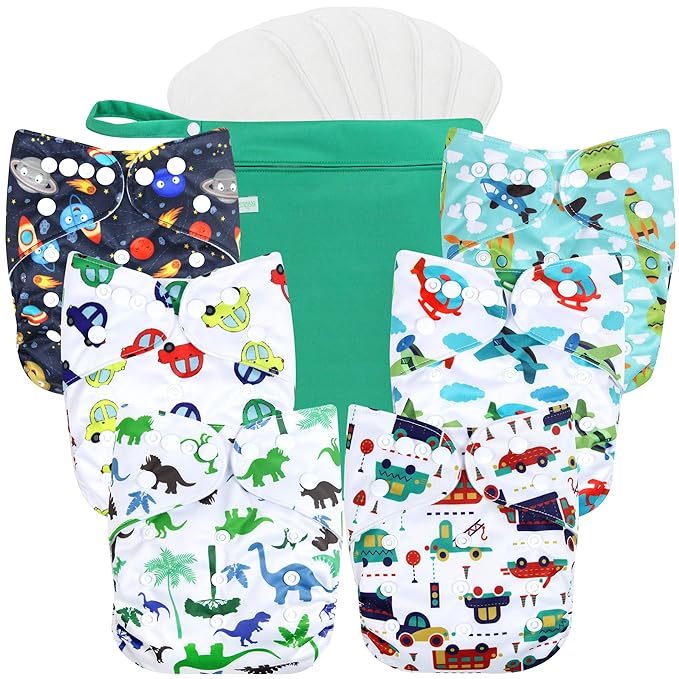 wegreeco Cloth Diapers 6 Pack by wegreeco