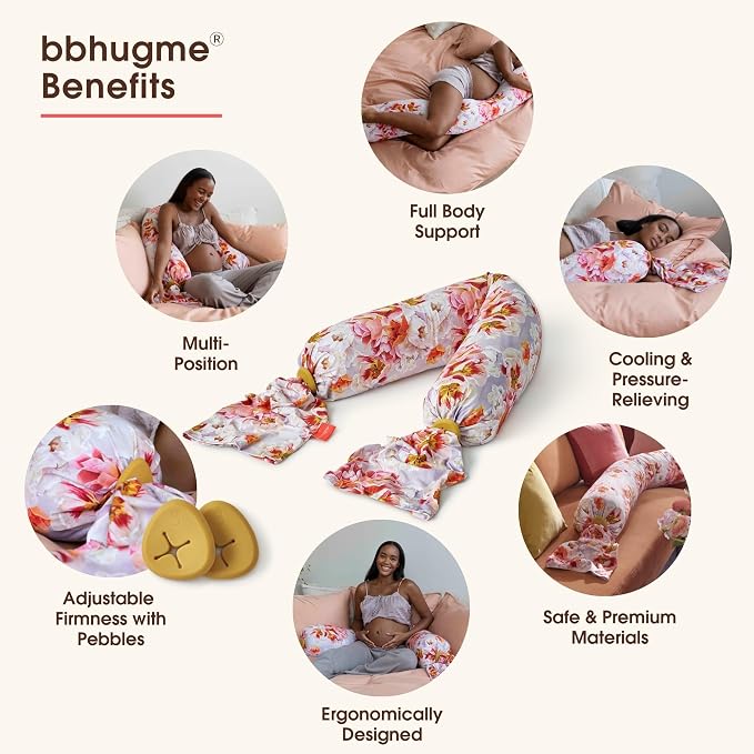 bbhugme Adjustable Pregnancy Pillow – Full Body Support - Image 2