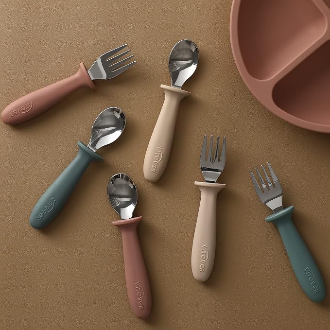 VITEVER 6 Pieces Toddler Utensils, Kids Silverware Set - Image 4
