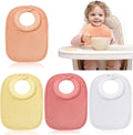 4 Pcs Baby Feeding Bibs for Drooling and Teething Comfi Neck Baby Bib by Twistover