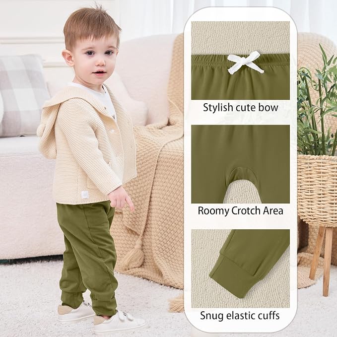 DREAM BUS Pack of 3 Toddler Jogger Pants - Image 4