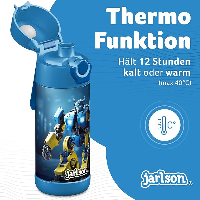 Jarlson® Mali Children's Water Bottle, Thermal Stainless Steel Water Bottle - Image 3