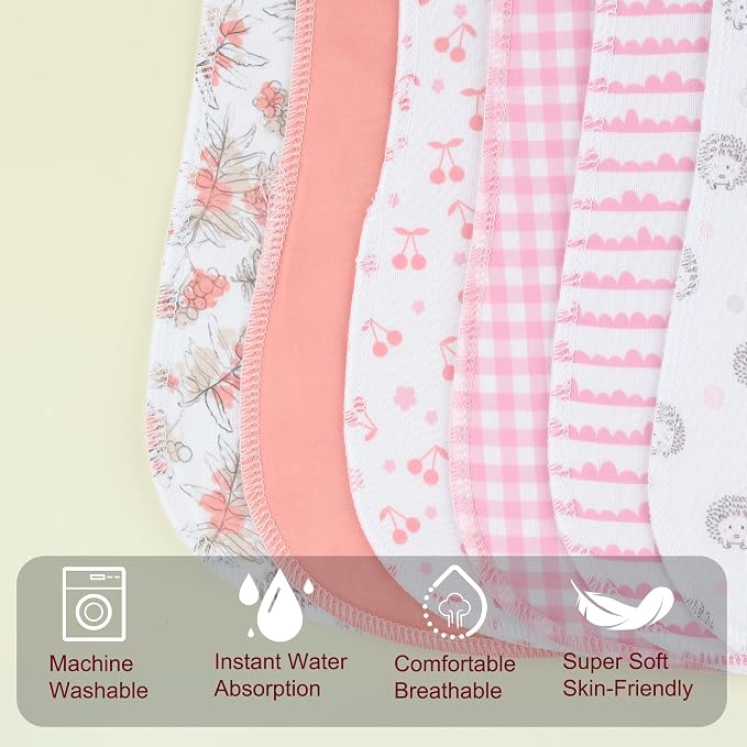2-in-1 Burp Cloths and Baby Bibs - Image 3