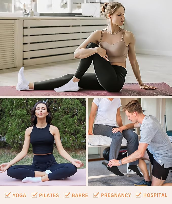 DIBAOLONG Pilates Socks with Grips - Image 5
