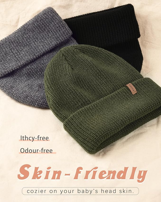 FURTALK Toddler Beanie Baby Boys Girls Beanies Kids Winter Hats Children Knit - Image 2
