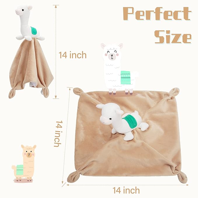Pro Goleem Llama Security Blanket Soft Loveys - Image 5