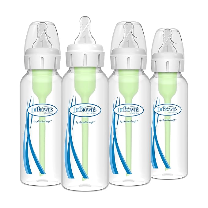 Dr. Brown's Natural Flow Anti-Colic Options+ Narrow Baby Bottle, 8 oz/250 mL by DrBrowns