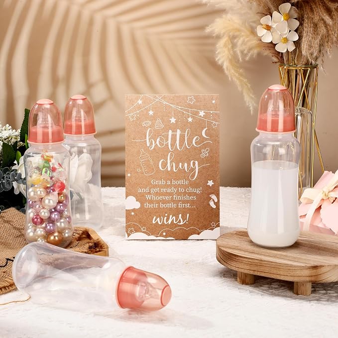TrelaCo Cool Baby Shower Games Sets 12 Pcs Feeding Bottles - Image 4