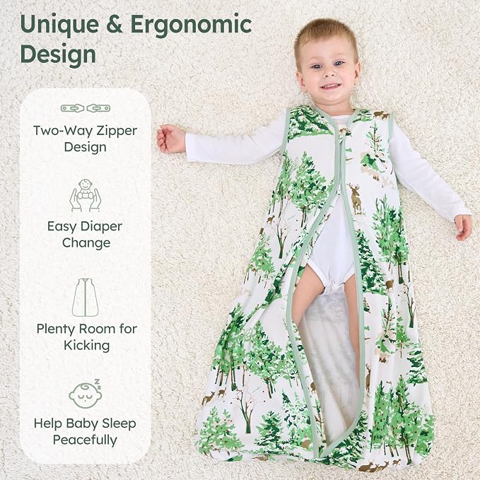 Baby Sleep Sack 6-12 Months 100% Cotton Lightweight 0.5 TOG Wearable Blanket - Image 4