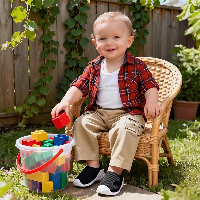 Baby Boys Girls First Walking Shoes Wide Toe Box Infant Sneakers Lightweight - Image 2