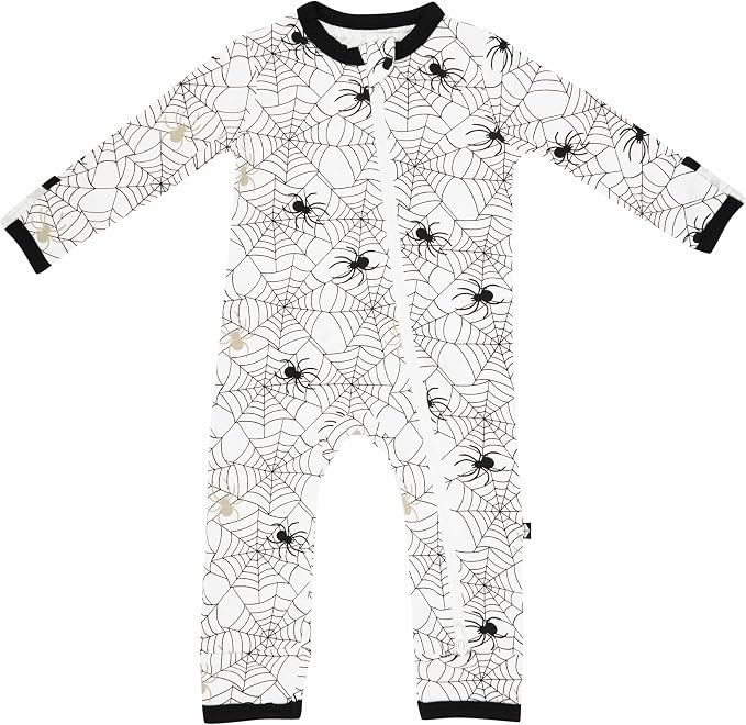 KYTE BABY Unisex Rayon Made From Bamboo Zippered Rompers 0-24 Months by KYTEBABY