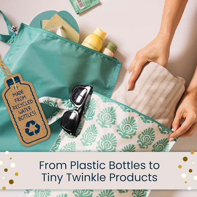 Tiny Twinkle Wet Dry Bag – 2 Pack Reusable Waterproof & Mess Proof Wet Bags - Image 8