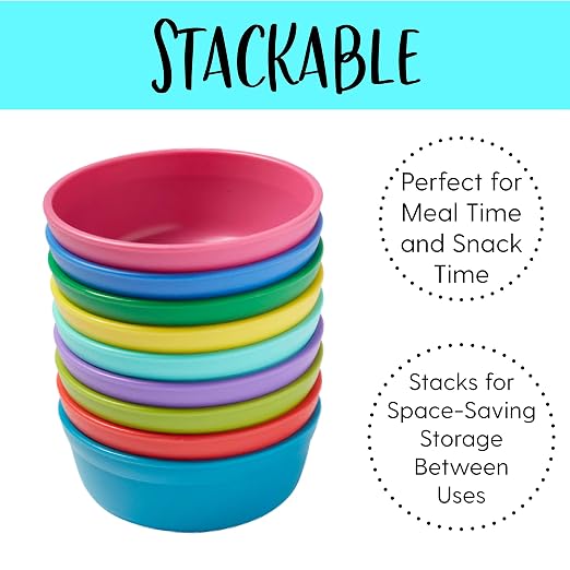 ECR4Kids ELR-18100-BE My First Meal Pal Snack Bowls – BPA-Free, Dishwasher Safe - Image 4