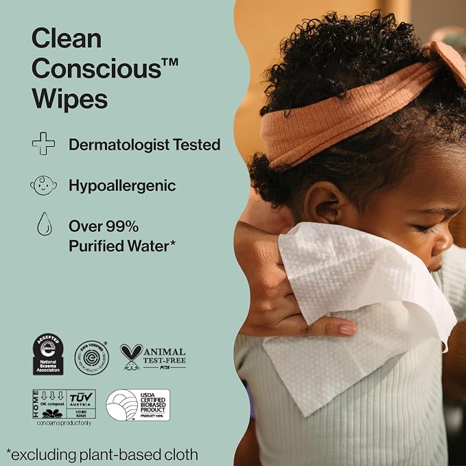 The Honest Company Clean Conscious Multi-Use Wipes, Unscented Hypoallergenic - Image 7