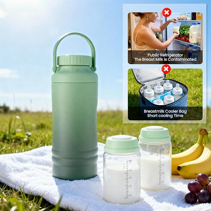 22oz Breast Milk Cooler Bottle, 360° Cooling - Image 5