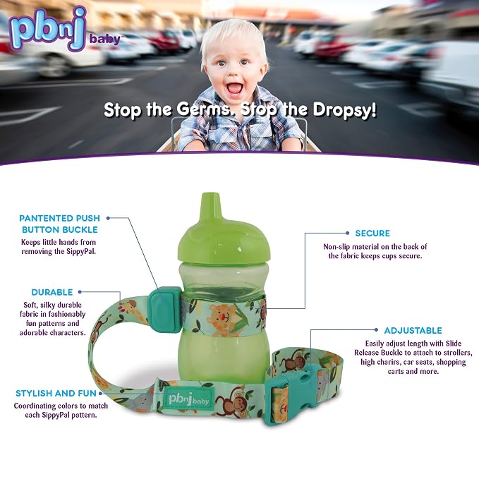 PBnJ Baby SippyPal Sippy Cup Holder Strap Leash Tether - Image 7