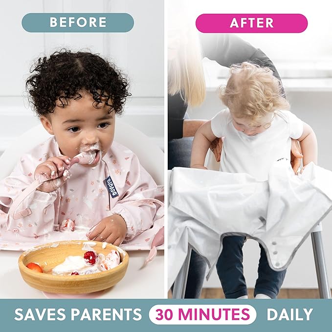 BIBaDO - Long Sleeve Baby Bibs - Babies & Toddlers 6-36 Months - Coverall Baby - Image 5