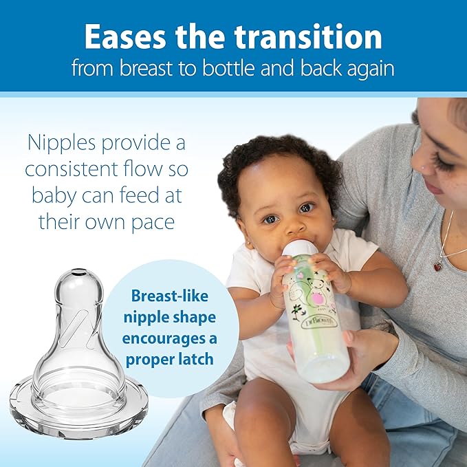 Dr. Brown's Natural Flow Anti-Colic Options+ Narrow Baby Bottle, Squirrel & Goat - Image 4