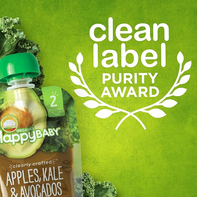 Happy Baby Organics Stage 2 Baby Food Pouches, Gluten Free, Vegan & Healthy - Image 5
