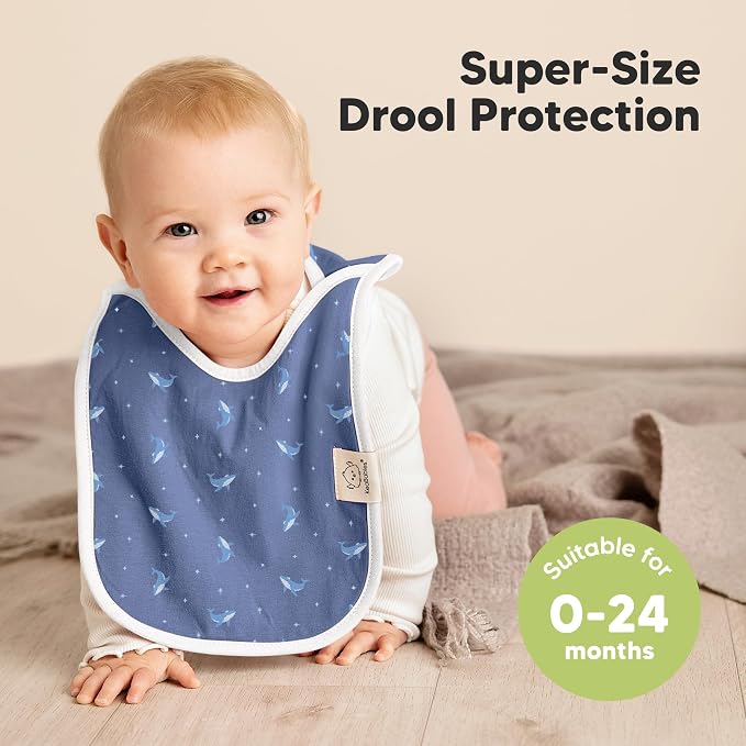 8-Pack Baby Bibs for Boys, Girls - Image 2