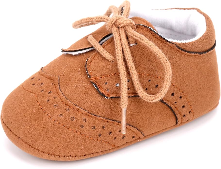 LONSOEN Baby Girls Boys Loafers Prewalker Dress Crib Shoes by LONSOEN