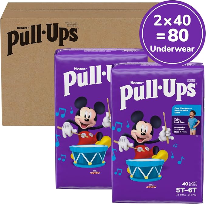 Pull-Ups Boys' Potty Training Pants, Size 5T-6T Training Underwear - Image 2