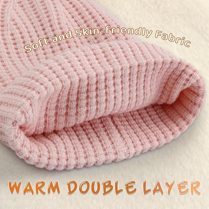 Toddler Beanie Baby Beanies for Kids Boys Winter Hat Girl Cute Kintted Beanie - Image 3