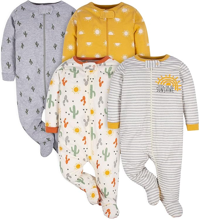 Gerber Baby Boys 4 Pack Sleep 'N Play Footie by Gerber