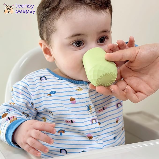 2 Pack Tiny Cup for 4+ Months | Silicone Baby Cups 6-12 Months, Infant Training - Image 3