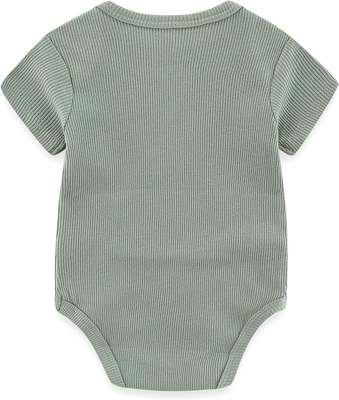 Kiddiezoom Newborn Baby Unisex Cotton One-Piece Bodysuits Baby Gift 5-Pack Baby - Image 3